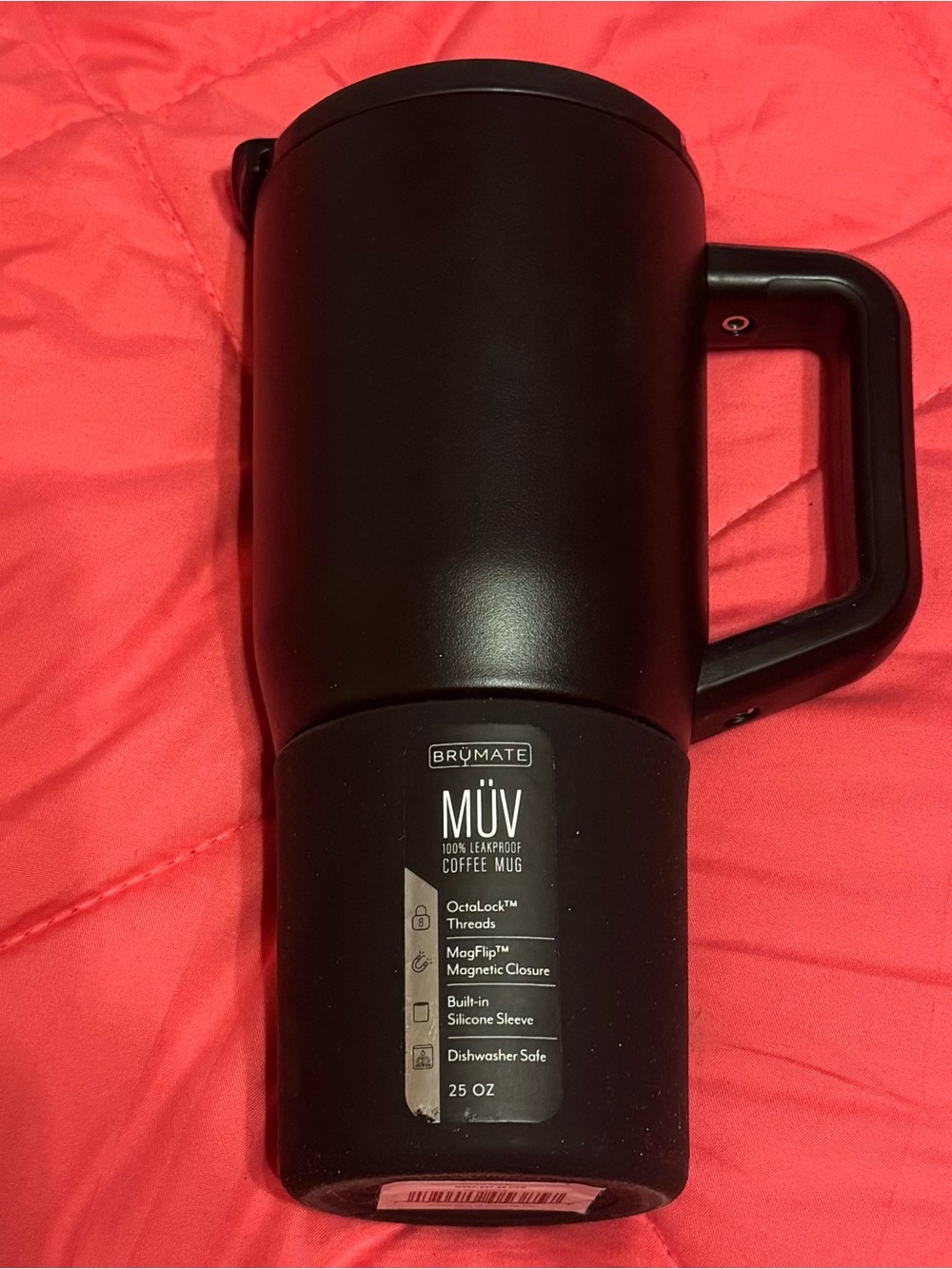 BrüMate MÜV 25 oz Black Leakproof Coffee Mug